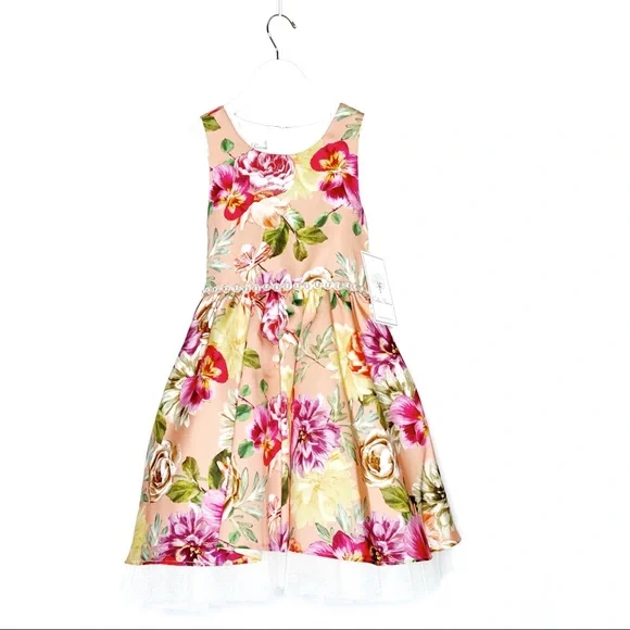 American Princess Dresses | Couture Princess Dress Girls Size 12 Nwt | Color: Pink/Yellow | Size: 12g | Pm-81765472'S Closet